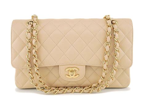 beige clair chanel medium|Chanel beige purses.